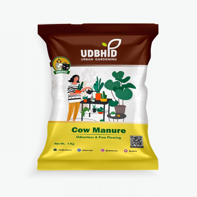 Udbhid Cow Dung Organic Manure Fertilizers for Plants & Home Gardening Soil(1 kg, Powder)