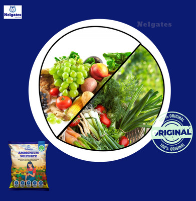 Nelgates Ammonium Sulphate Fertilizer for Green Plants & Vegetables Fertilizer(5 kg, Powder)