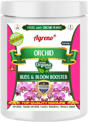 Agreno Orchid Buds and Bloom Booster Manure Granule for Growth of Orchid Plants, Manure(450 g, Granules)