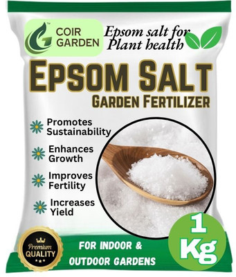Coirgarden Epsom salt for plants growth - Organic Fertilizer Magnesium Sulphate Fertilizer(1 kg, Granules)