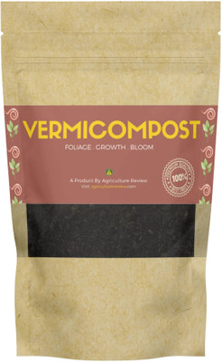 Agriculture Review Organic Vermicompost Fertilizer(900 g, Powder)