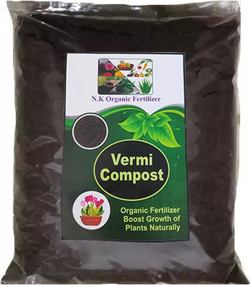 NK Exports Vermicompost Organic Fertilizer Boost Growth Of Plants Naturally Fertilizer(3 kg, Powder)