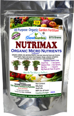 cloudgarden Nutrimax Micronutrient Organic Plant Growth Home Garden Fertilizer, Manure(875 g, Granules)
