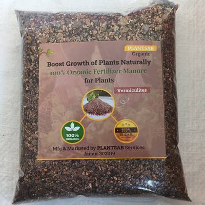 Plantsab Vermiculite 1 kg for Gardening Plants/Terrace Hydroponics Medium Potting Mixture, Manure, Soil(1 kg, Powder)