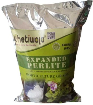 khetiwala EXPANDED PERLITE HORTICULTURE GRADE Fertilizer, Manure, Soil, Potting Mixture(1 kg, Granules)