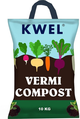 KWEL Organic Vermicompost Fertilizer Manure for Plants (10 KG) Fertilizer(10 kg, Powder)