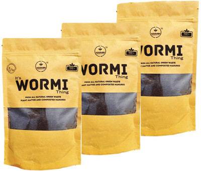 NiMMin Organic Vermicompost Manure Natural Fertilizer  (3 Kg, Powder) For Rs. 66 @ 93 %