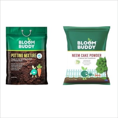 Bloom Buddy BloomBuddy soilless Potting Mixture and Neem Cake Powde combo Potting Mixture, Manure(2 kg, Powder)