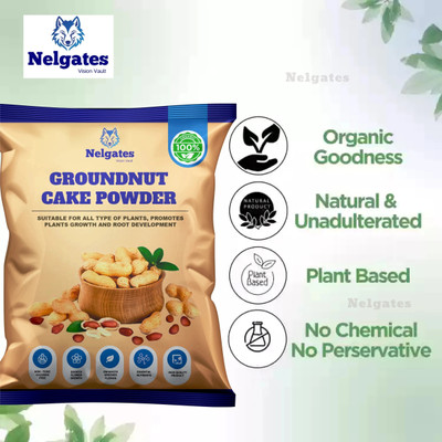 Nelgates Groundnut Cake Fertilizer A Natural Powerhouse for Plant Growth Fertilizer(5 kg, Powder)