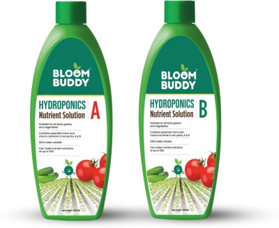 Bloom Buddy Hydroponics A-B Nutrient solution Fertilizer(400 ml, Liquid)