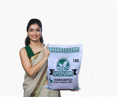 SPEEDVERMI Vermicompost Fertilizer Manure for Plants Soil, Manure(2 kg, Powder)