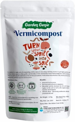 Garden Genie Organic Vermicompost Manure for Plant & Vegetables -1.8KG Manure(1800 g, Powder)