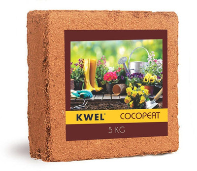KWEL COCOPEAT Block of Coco PEAT Powder - 5Kg Husk(5 kg, Cake)