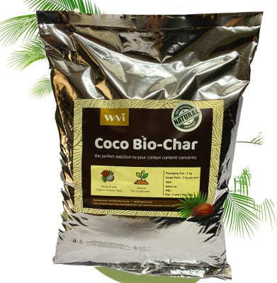 WVI Coco Bio Char Organic Soil Conditioner & Carbon Promoter For Vegetables & Fruits Manure(1 kg, Powder)