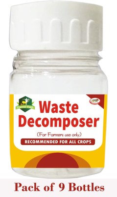 Farmer Faith Waste Decomposer 9 Bottles | Wdc Organic Bio Waste for Agriculture, Gardening Potting Mixture(330 g, Cake)