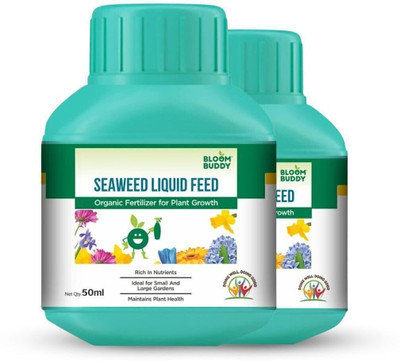 Bloom Buddy Seaweed Liquid Feed 50ml Pack of 2 Manure, Fertilizer, Potting Mixture(100 ml, Liquid)