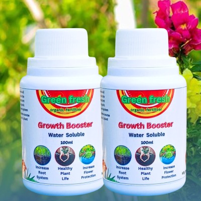 KIKRIYA Organic Fertilizer Growth Booster Water Soluble Combo Liquid for Garden Plant Potting Mixture(0.2 L, Liquid)