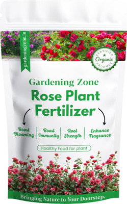 Gardening zone Rose Fertilizer | Rose Plant Food For Flowering Plants | Flower Booster Granules Fertilizer(0.4 kg, Powder)