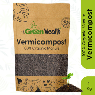 TheGreenWealth Vermicompost Organic Manure for Plants & Home Gardening Manure(1 kg, Powder)