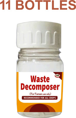 Farmer Friend Waste Decomposer 11 Bottles | WDC Organic Bio Waste for Agriculture, Gardening Potting Mixture(0.33 L, Cake)
