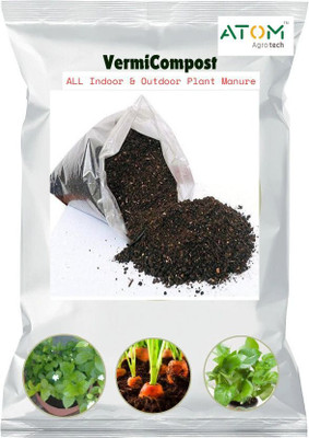 ATOM Agrotech Vermicompost for All Kinds of Plants For 5 kg | |PLANTS best plants food Soil(5 kg, Powder)