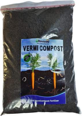 Trenoyany Organic Vermicompost – Premium Worm Castings for Healthy Plants Fertilizer(1 kg, Powder)