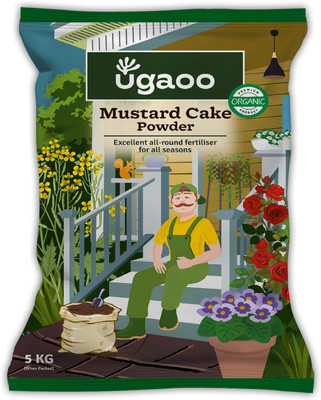 UGAOO Mustard Oil Cake Powder for Healthy Plants And Soil-5 kg Fertilizer, Soil(5 kg, Powder)