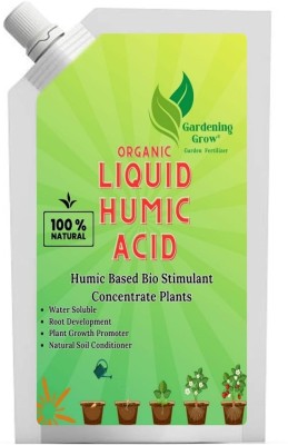 Gardening Grow Premium Humic Acid Liquid - Organic Soil Enhancer and Plant Booster Fertilizer(250 ml, Liquid)
