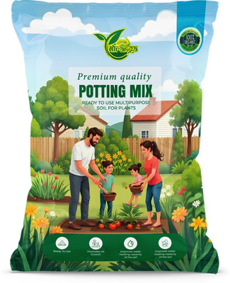 Gauranga Potting Mix Soil Manure Potting Mixture, Soil, Fertilizer(1 kg, Powder)