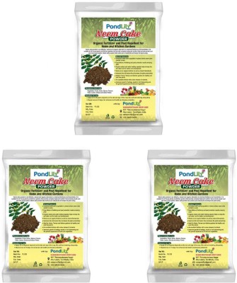 Pondlily Neem Cake Powder Organic Fertilizer | Pest Repellent | Home and Kitchen Gardens Manure(0.9 kg, Powder)