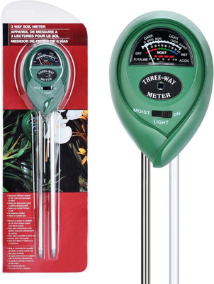 Iktu Soil Tester 3-in-1 Plant Moisture Meter Light & PH Tester Plants Healthy Growth Soil Test Kit(Set of 1)