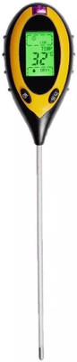 KERRO 4-in-1 Hydroponic Soil Ph Tester Moisture Meter Ph Gardening Water Soil testing Machine with Sensor Prob and Clear Digital LCD Display Set Home and Garden Plants Soil Test Kit(Set of 1)