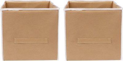 CHAMPARAN GM COVER TN Saree Cover Closet Organizer / Saree Box For Wardrobe Organizer Clothes ige 2(Beige)