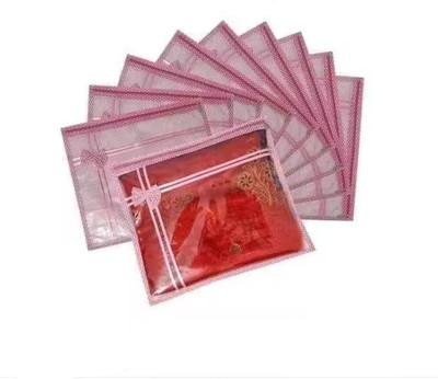 alam enterprises Saree Cover R3 Saree cover (12 Pcs) Single Saree cover(Transparent)