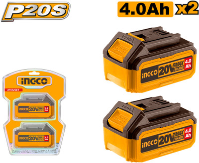 INGCO FBLI20021 Lithium-ion 20V battery pack 4.0AH -2qty in one pkt Lithium Solar Battery(20 V)