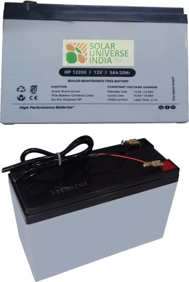 SOLAR UNIVERSE INDIA SMF 12V 9ah Battery for 12V Bike, Solar, UPS, EV & Other (Largest) Applications AGM Solar Battery(12 V)