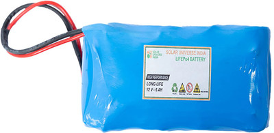 SOLAR UNIVERSE INDIA SUI-IS-LiFePo4 12.8V-6Ah Lithium Solar Battery: Reliable Lithium Solar Battery(12.8 V)
