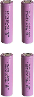 Smuf Pack of 4 Li-ion Cell 3.7V 1200mAh 4.4WH Rechargeable Lithium Solar Battery(3.7 V)