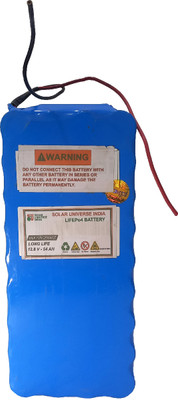 SOLAR UNIVERSE INDIA 12.8V-54ah LifePo4 with BMS Lithium Solar Battery(12 V)