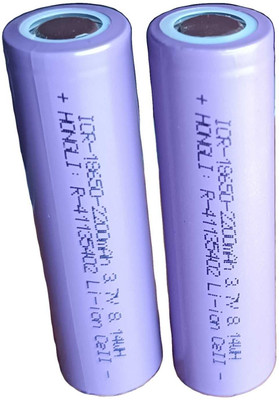 BM ELECTRONIC Eastar 2200 mAh ICR18650 3.7V Lithium-Ion Battery ( Pack Of 2 ) Lithium Solar Battery(3.7 V)