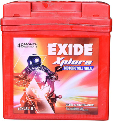 EXIDE XPLORE 5-LB BATTERY | 12 Volt Flooded Solar Battery 5 Ah Battery for Bike