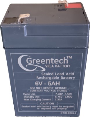GreenTech 4.5Ah Battery for weighing machines, Emergency Light, Other electronic Items AGM Solar Battery(6 V)
