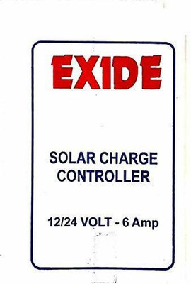 EXIDE 12/24 Volt 6 amp Pack of 1(1 Yr Warranty) PWM Solar Charge Controller