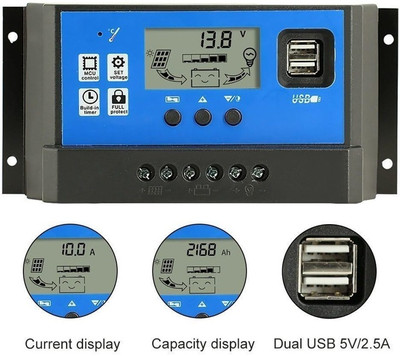 3REE Original 40A Intelligent LCD Solar Charge Controller PWM Solar Charge Controller