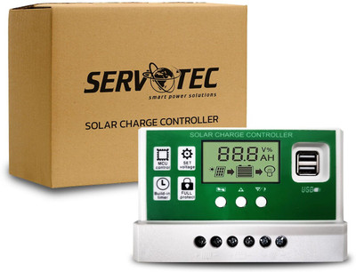 Servotech 20A Intelligent Solar Charge Controller 12V/24V PWM Solar Charge Controller