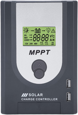 amiciSmart Solar Charger Controller, Intelligent Battery Regulator for Solar Panel MPPT Solar Charge Controller