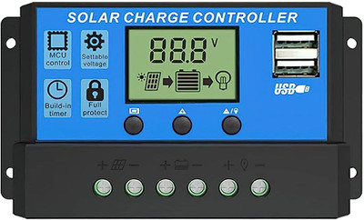 HASTHIP Solar Charge Controller Solar Panel Controller Intelligent MPPT Solar Charge Controller