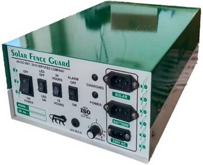 FORMONIX AC DC Zatka Machine Solar Fence Energizer 15 Acre for Agricultural Use PWM Solar Charge Controller