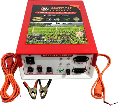 Amtech Controls Solar Zatka Machine Fence Energizer Agricultural Farms 40 Acre Area Covered MPPT Solar Charge Controller