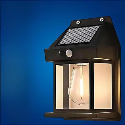 auto route Solar Wall Lights Outdoor Motion Sensor LED Sconce Waterproof for Patio Garden Solar Light Set(Wall Mounted Pack of 1)
